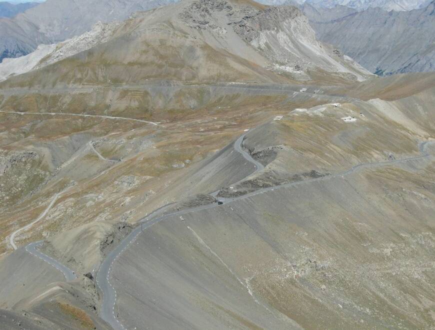 Col de la Bonette in de Franse Alpen 2802 meter hoog